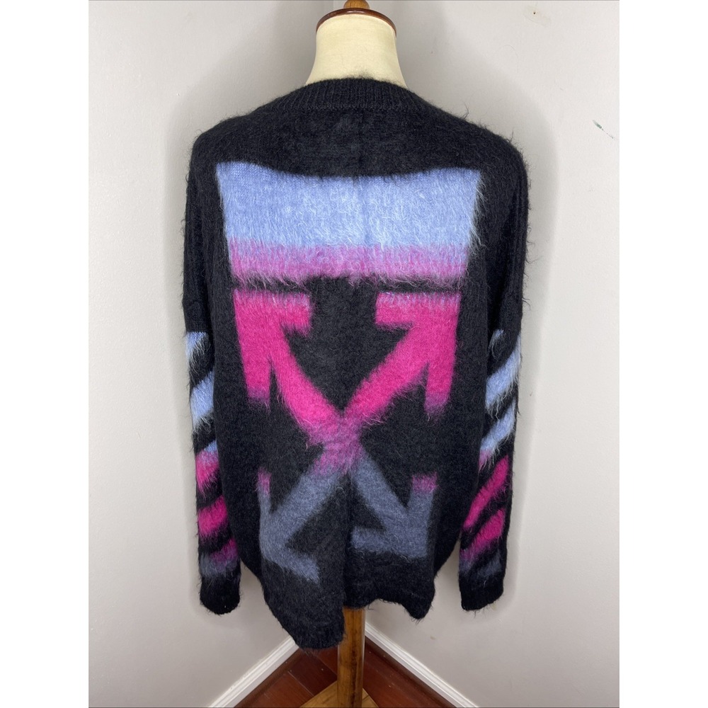 Off-White Virgil Abloh Gradient Arrows Mohair Sweater Small S‎